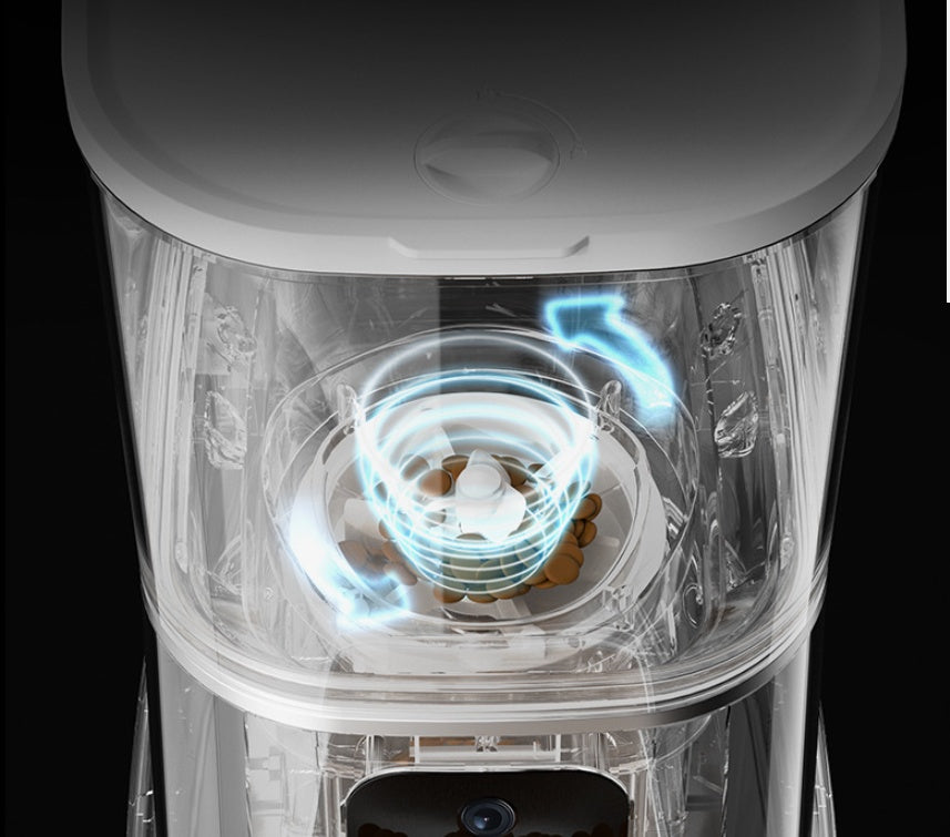 Alimentador automático para mascotas, gran capacidad, grabadora de voz inteligente, control por aplicación, temporizador, dispensador de comida para perros y gatos con WiFi, cuenco para mascotas